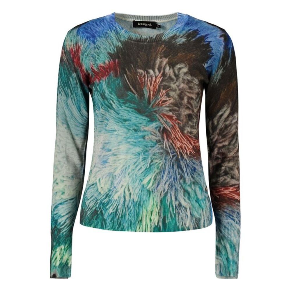Desigual Blue Linen Women's Sweatshirt